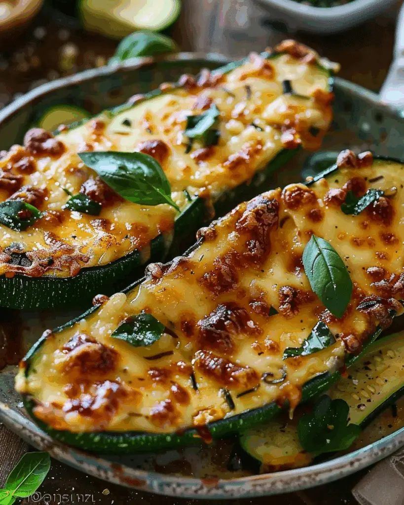 Tender Cheesy Zucchini Steaks