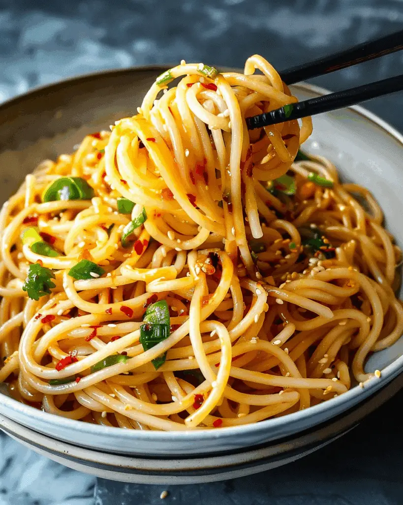 Garlic Chili Oil Noodles