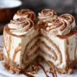Cinnamon Roll Honeybun Cheesecake