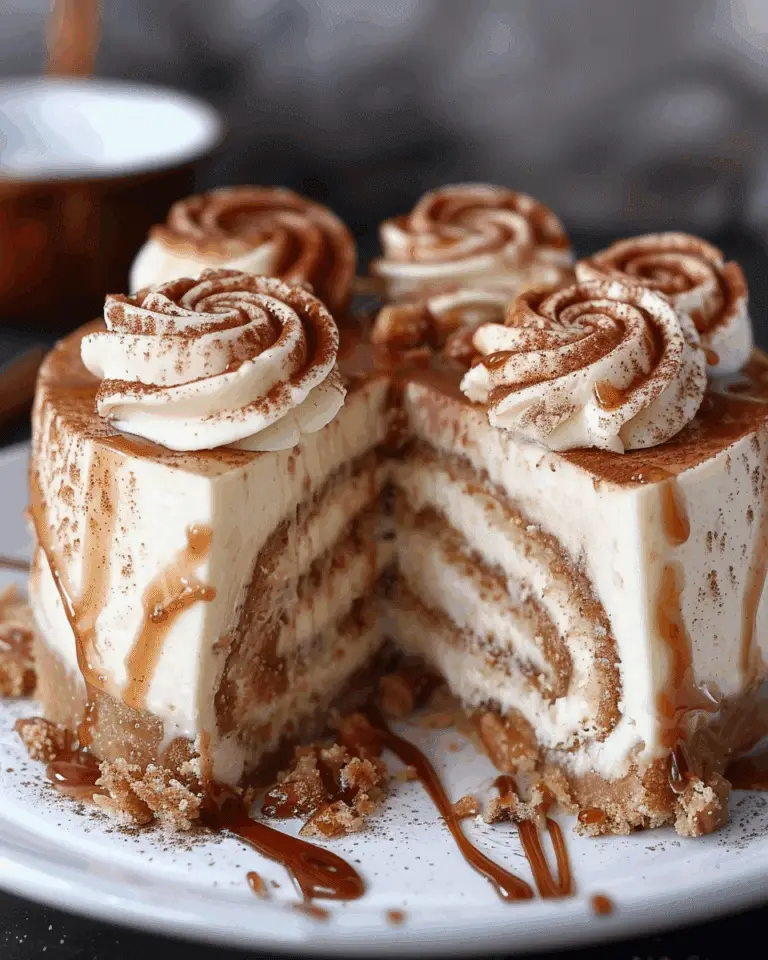 Cinnamon Roll Honeybun Cheesecake