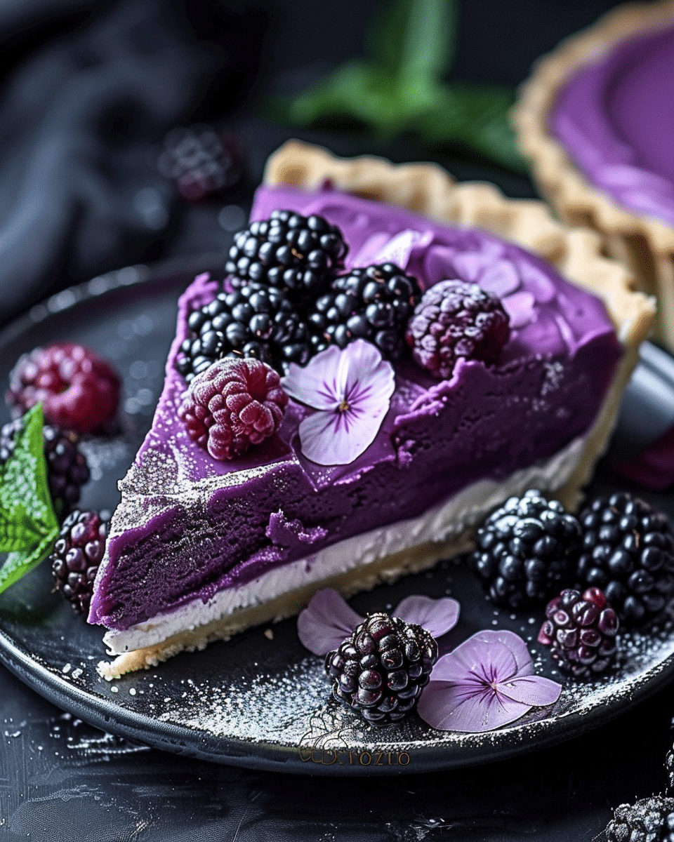 Chilled Violet Dream Tart