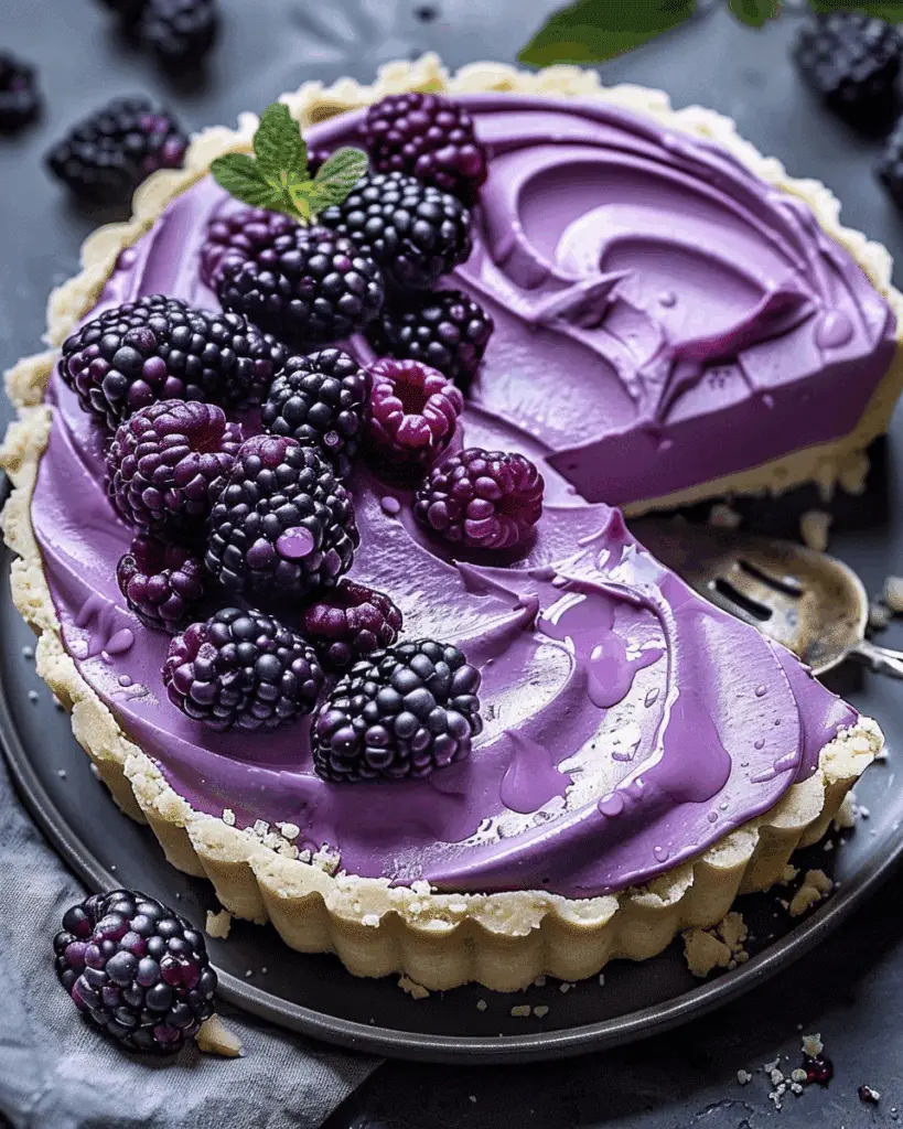 Chilled Violet Dream Tart