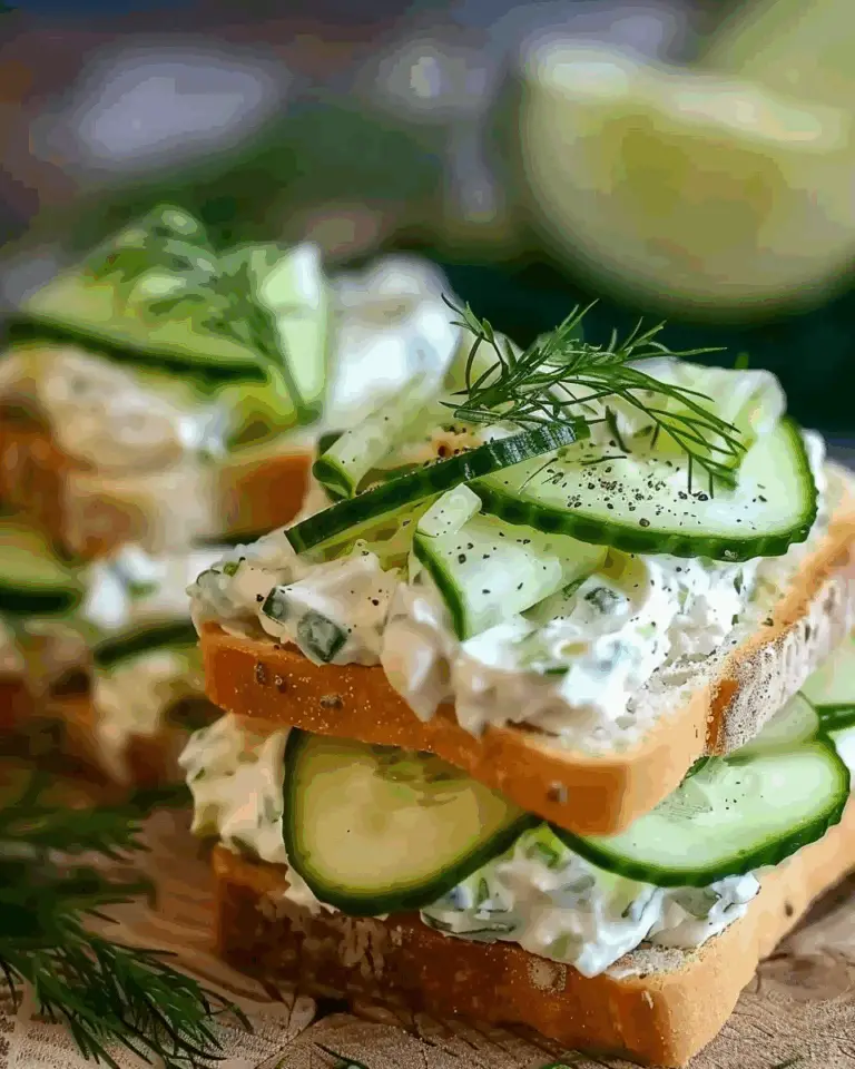 Creamy Cucumber Tea Sandwiches