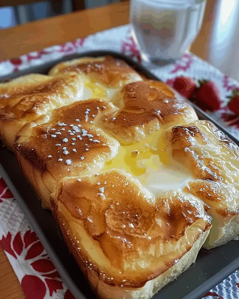 Baked Cream Cheese Egg Loaf (French Toast Style)