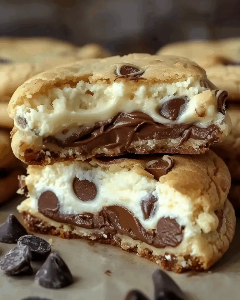 Cheesecake Stuffed Chocolate Chip Cookies