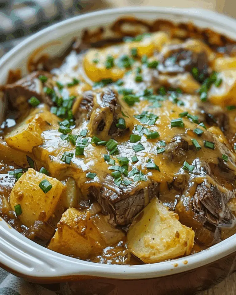 Crockpot Loaded Steak and Potato Bake