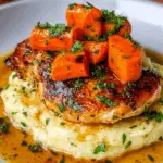 GARLIC HERB CHICKEN WITH MASHED POTATOES AND GLAZED CARROTS Recipe