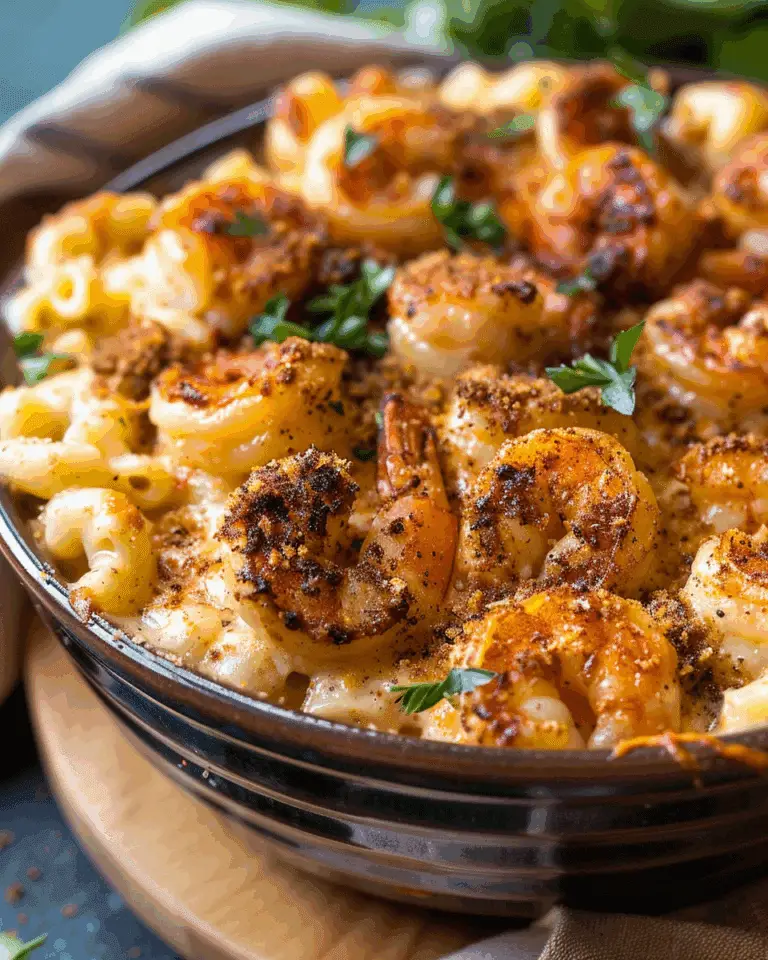 Blackened Shrimp Cajun Mac & Cheese
