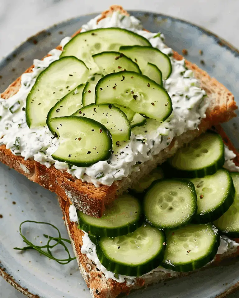 Healthy Cucumber Sandwich