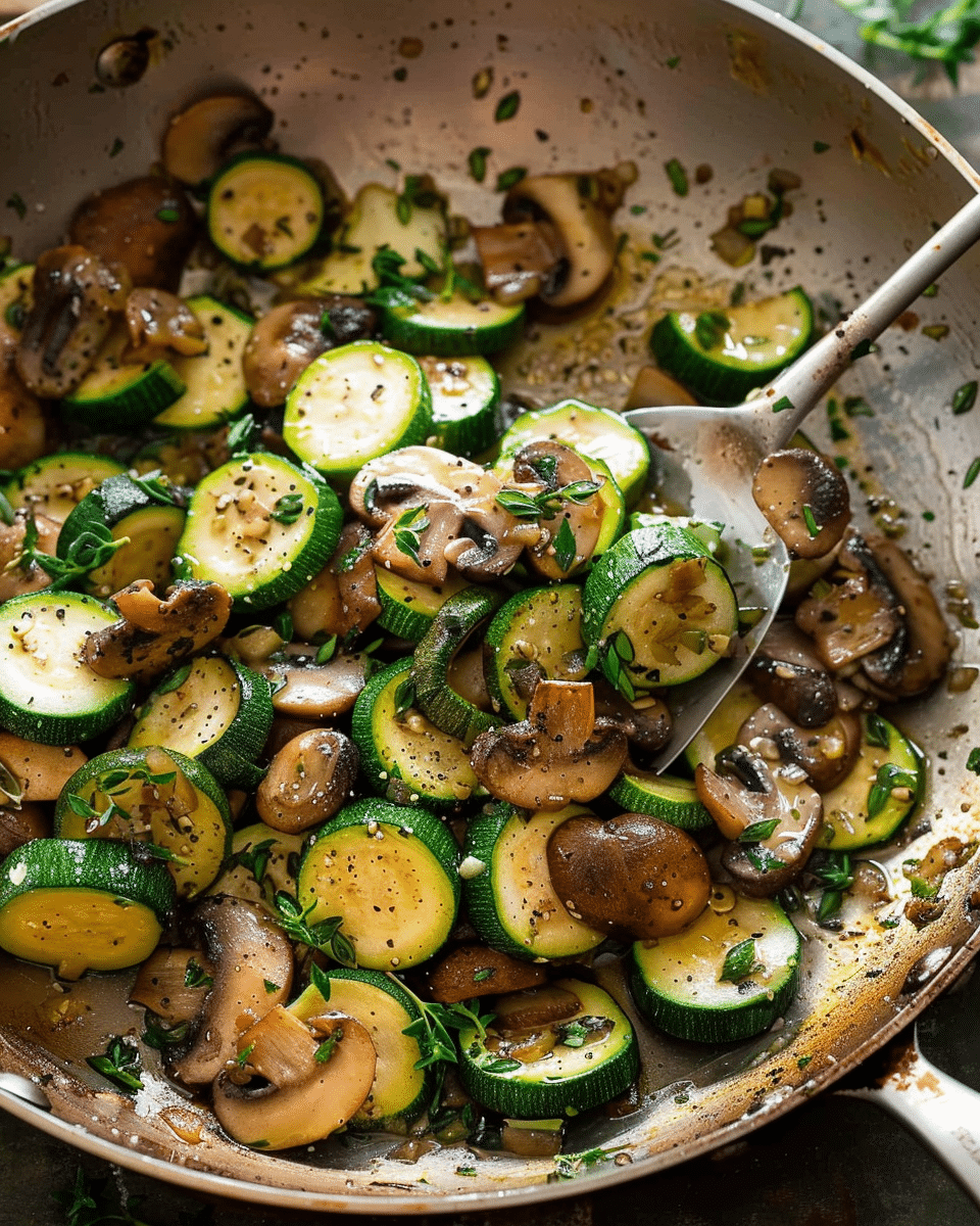 Sautéed Mushrooms and Zucchini