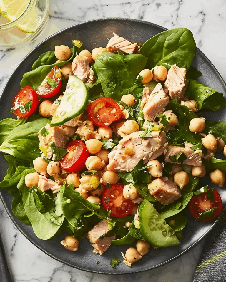 Healthy Chickpea Tuna Salad