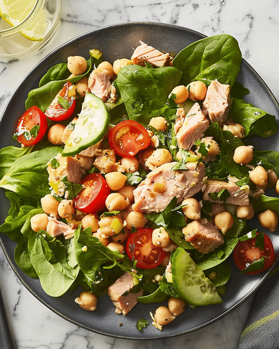 Healthy Chickpea Tuna Salad
