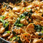 Best Garlic Chicken Lo Mein Stir Fry