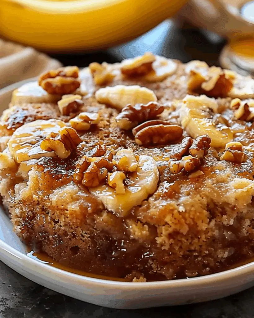 Banana Nut Dump Cake