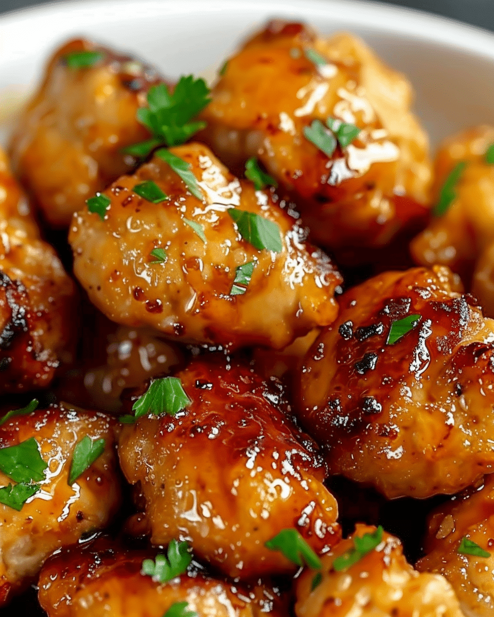 Easy Honey Garlic Chicken Bites Recipe