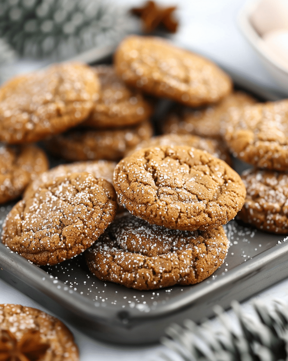 Soft & Chewy Ginger Molasses Cookies