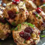 Cranberry Turkey Stuffing Balls