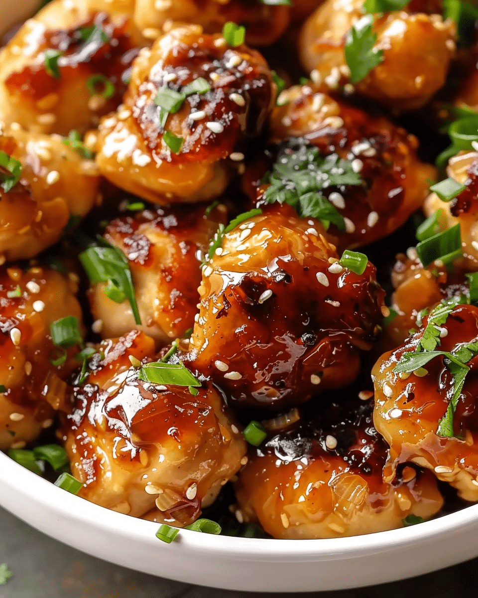 Easy Honey Garlic Chicken Bites Recipe