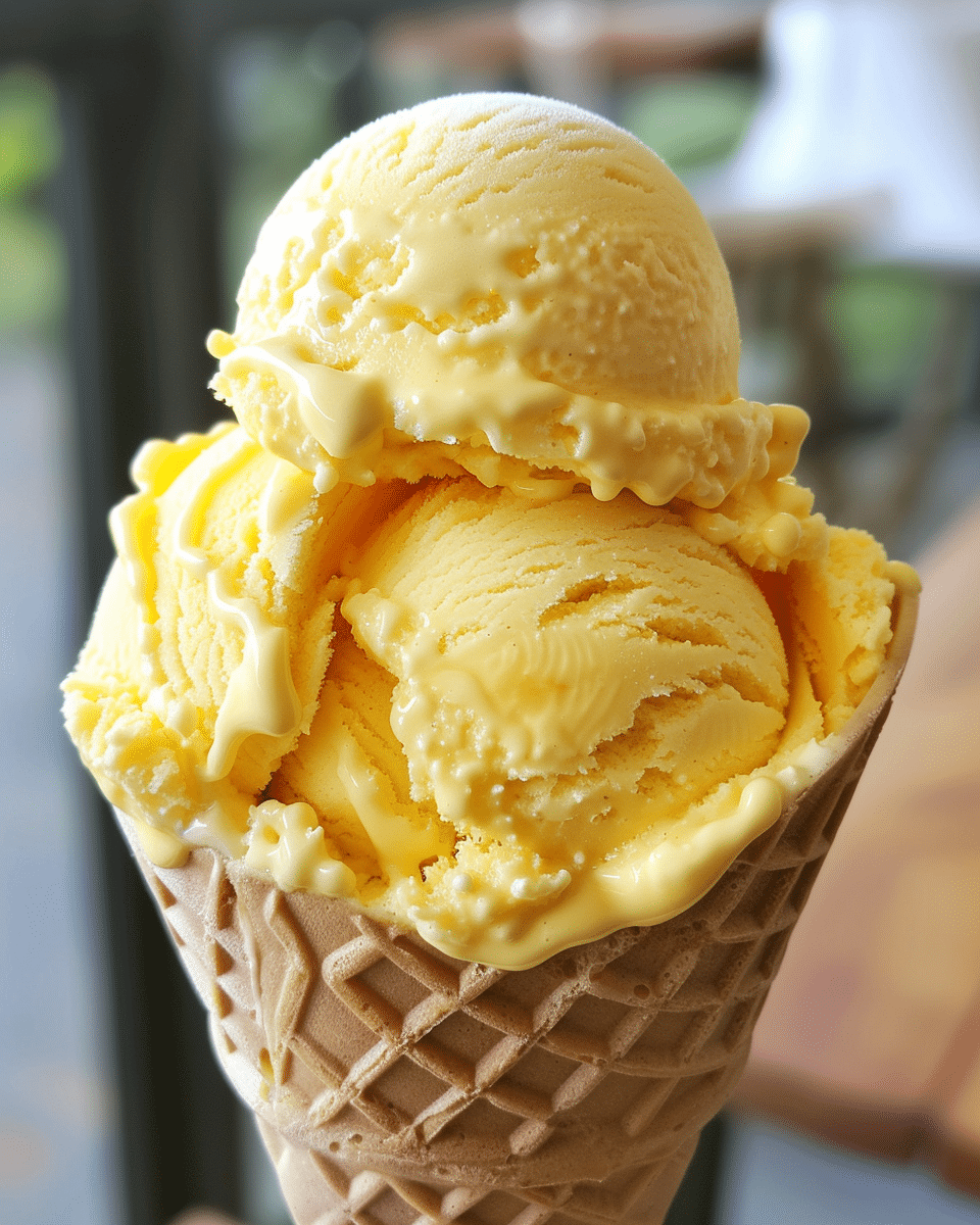 Homemade Mango Ice Cream (No Condensed Milk)