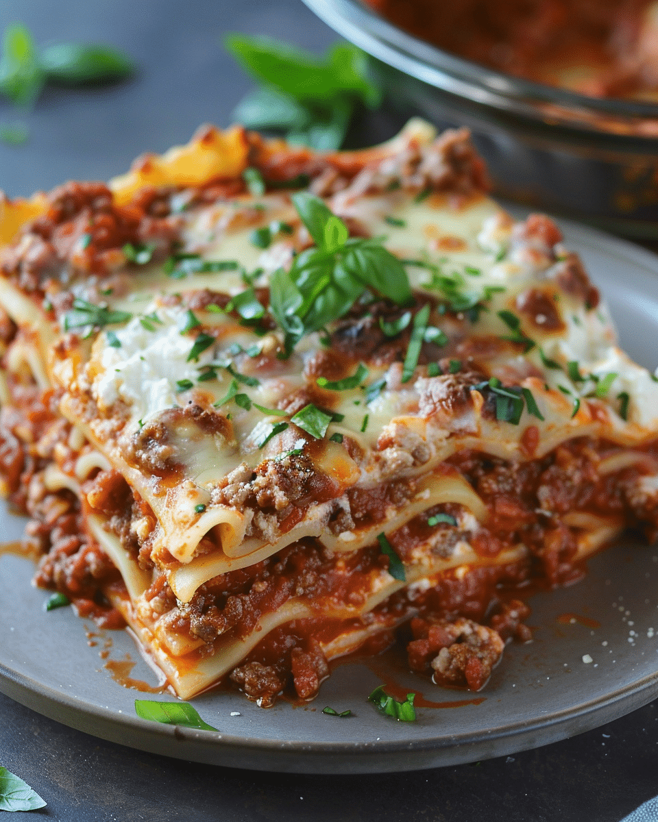Creamy Cheese Layered Lasagna