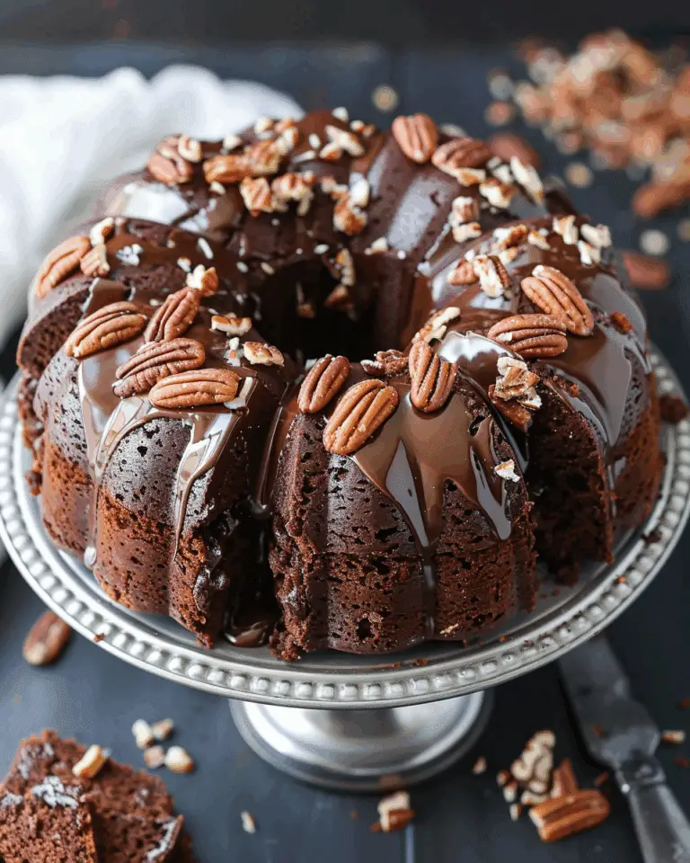German Chocolate Pecan Pound Cake