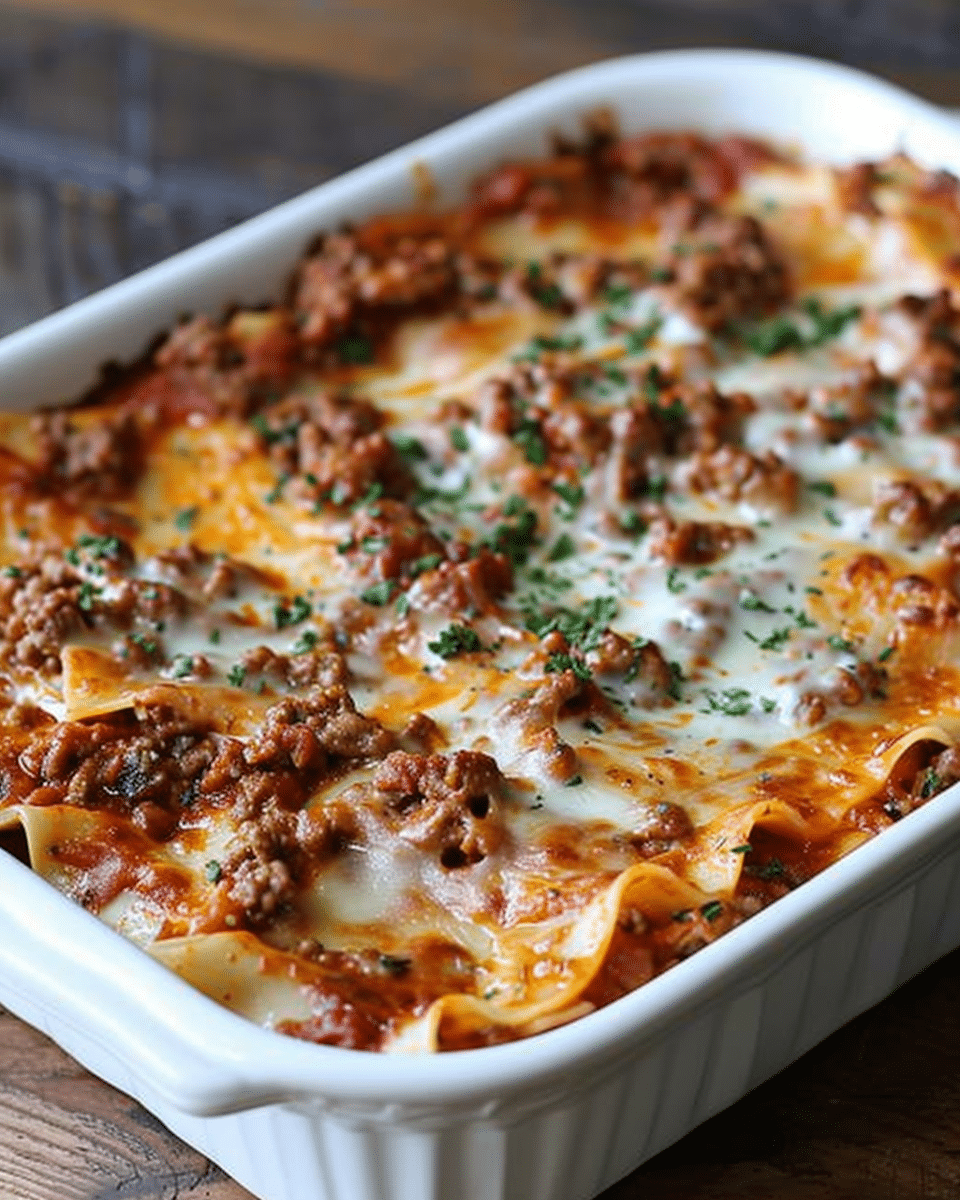 Creamy Cheese Layered Lasagna
