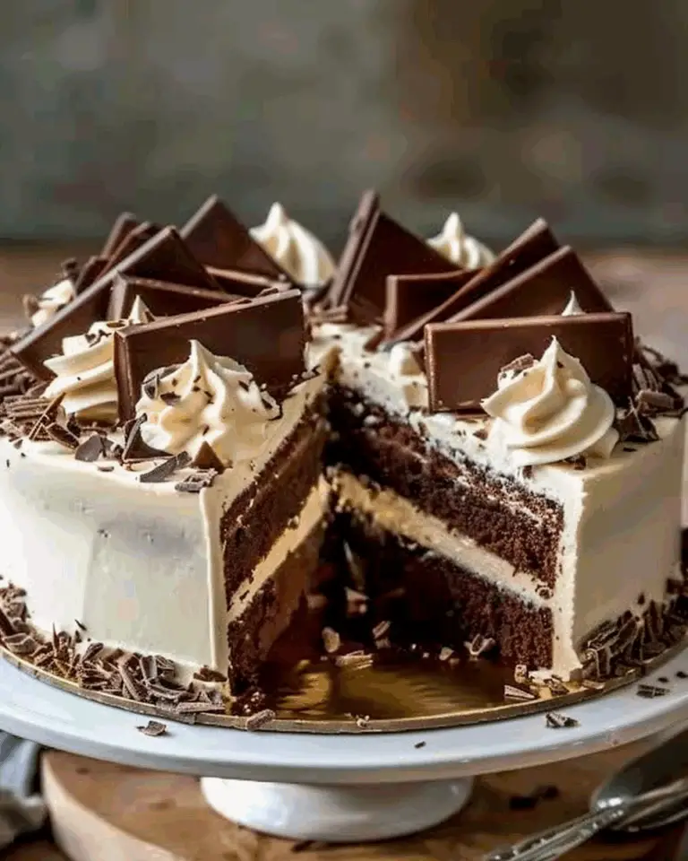 Delicious Chocolate and Vanilla Cream Cake