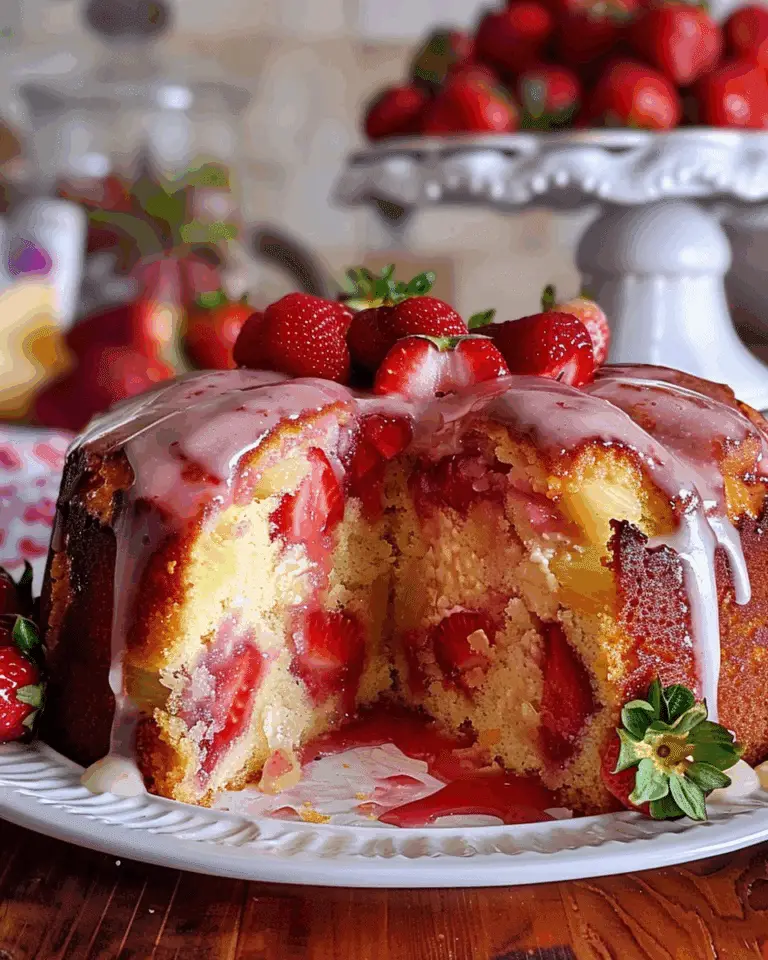 Strawberry Pineapple Pound Cake Recipe