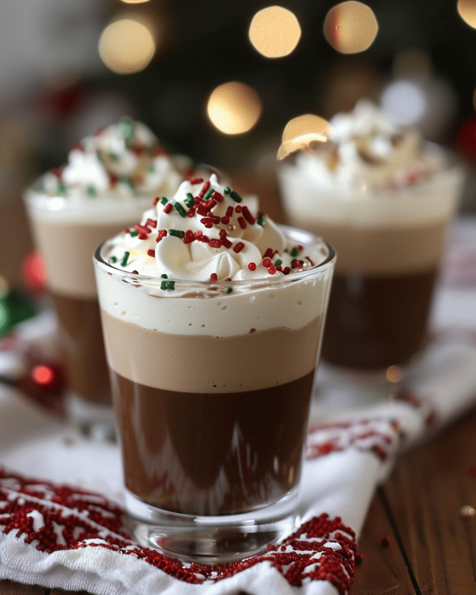 Chocolate Kahlua & Baileys Pudding Shots
