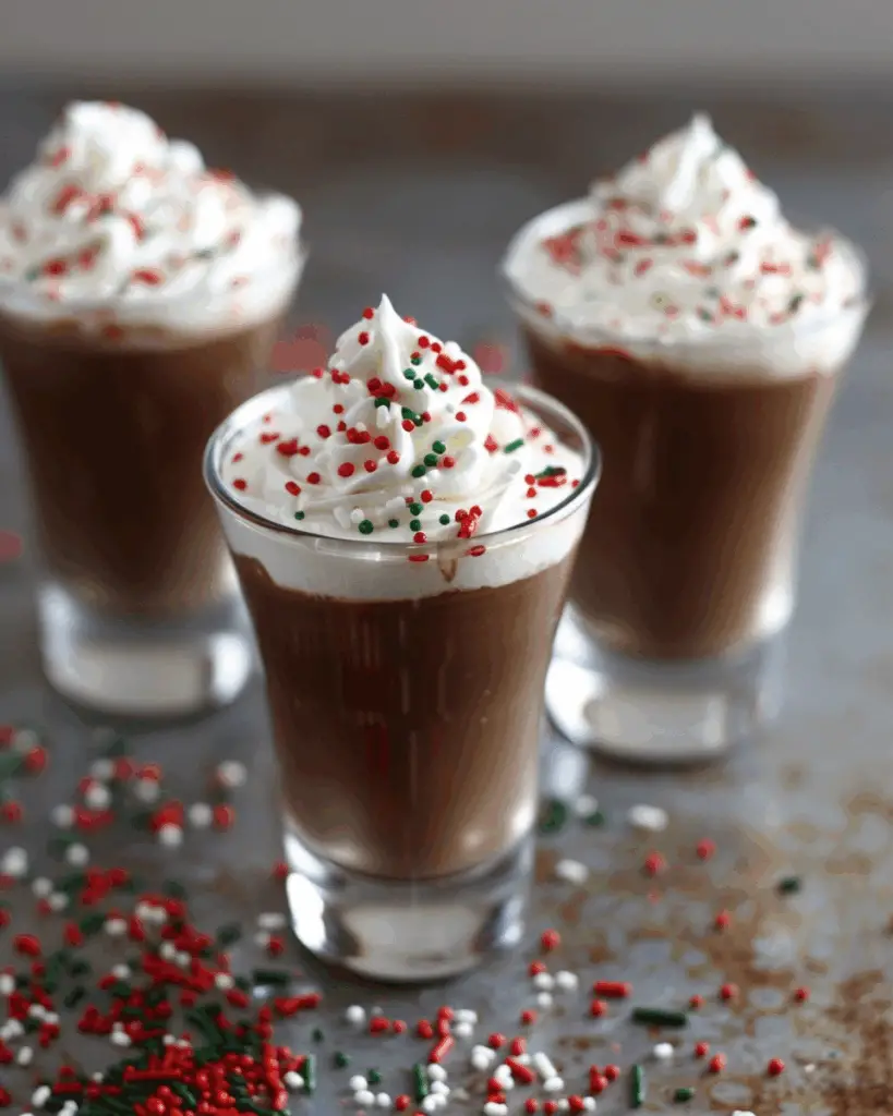 Chocolate Kahlua & Baileys Pudding Shots