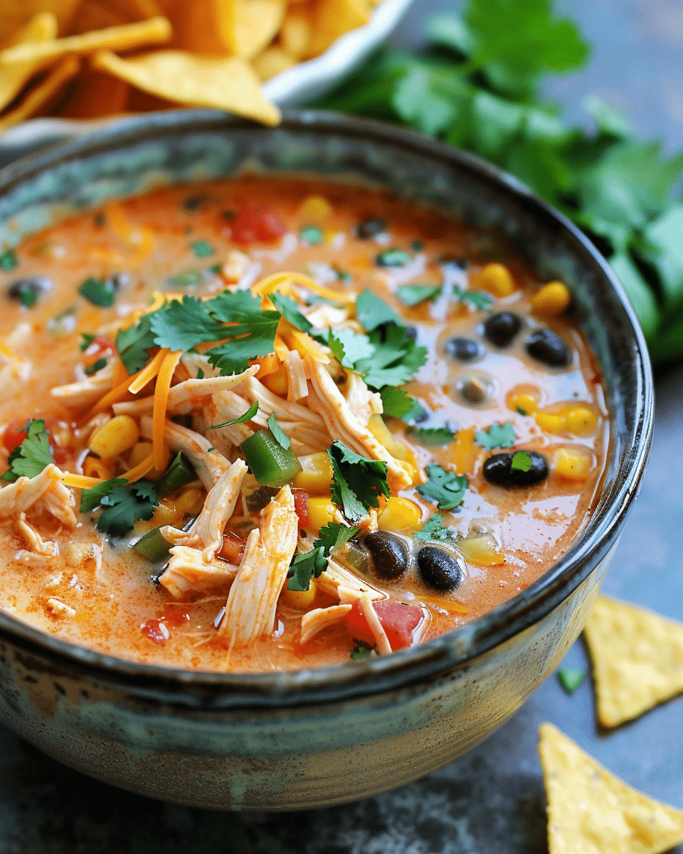 Creamy Chicken Enchilada Soup