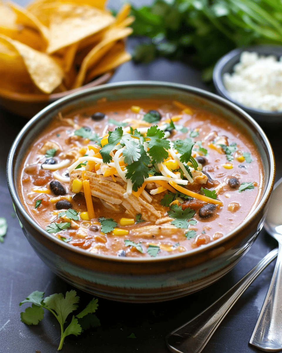 Creamy Chicken Enchilada Soup