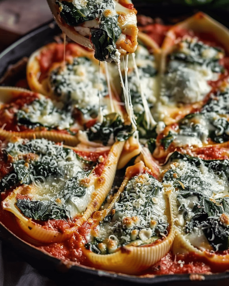 Spinach and Ricotta Stuffed Shells