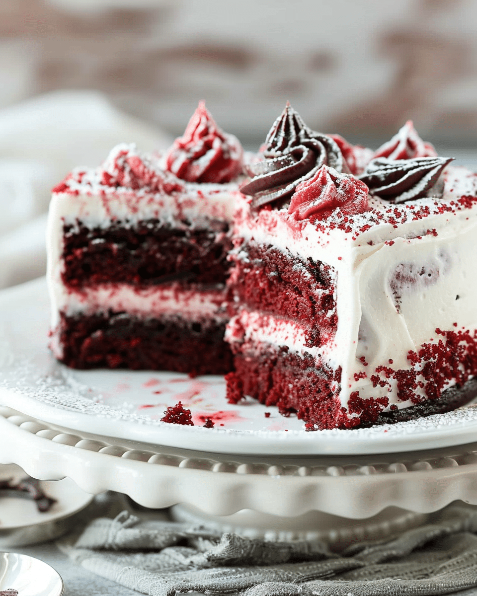 Red Velvet Poke Cake