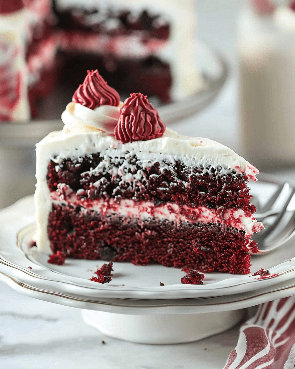 Red Velvet Poke Cake