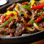 Sizzling Chinese Pepper Steak with Onions