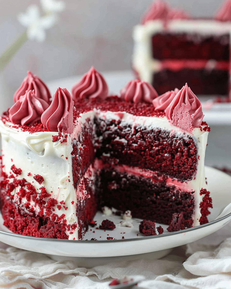 Red Velvet Poke Cake