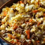 Savory Cabbage Beef Bake