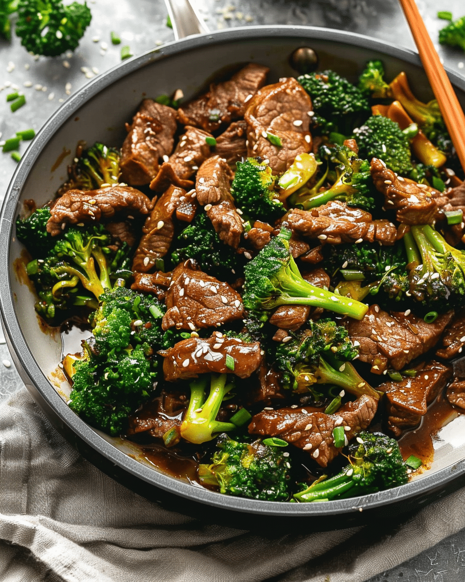 Chinese Beef and Broccoli (牛肉炒西兰花)