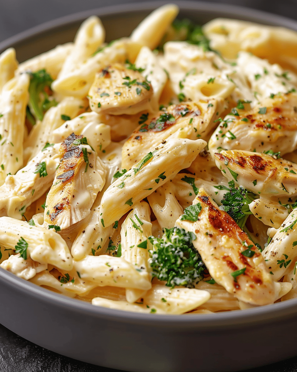 Creamy Garlic Chicken Penne