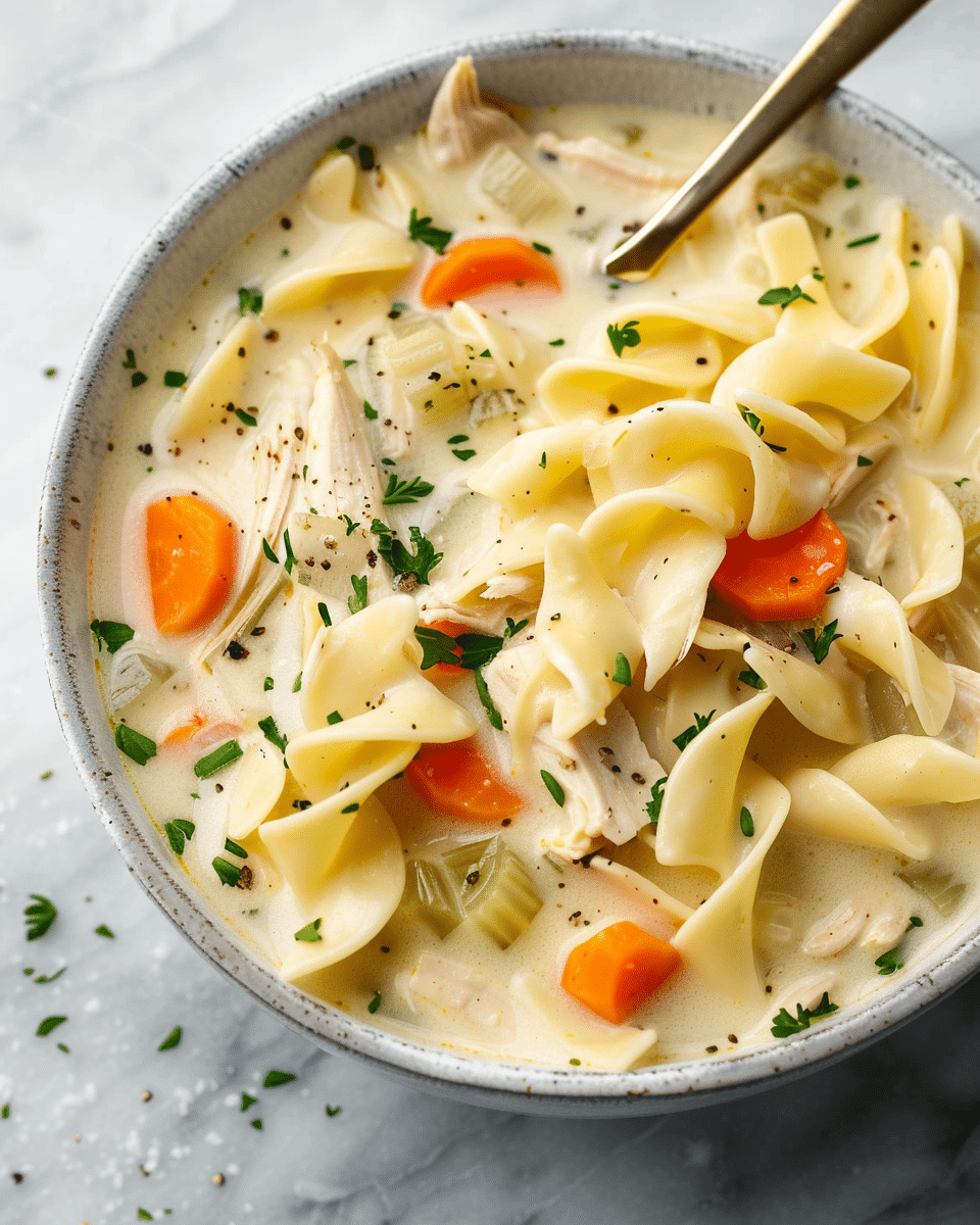 Creamy Chicken Noodle Soup