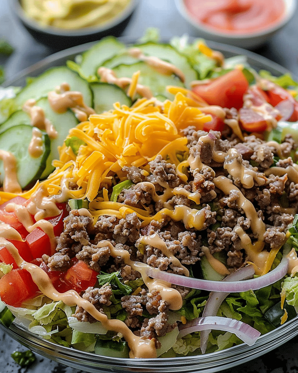 Keto Big Mac Salad