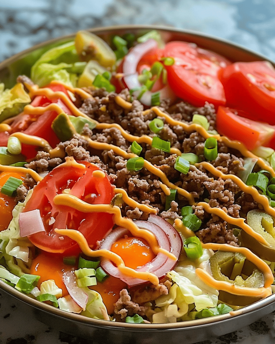 Keto Big Mac Salad