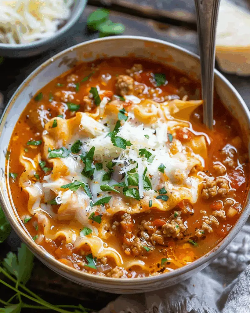 Lasagna Soup