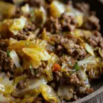 Ground Beef and Chopped Cabbage