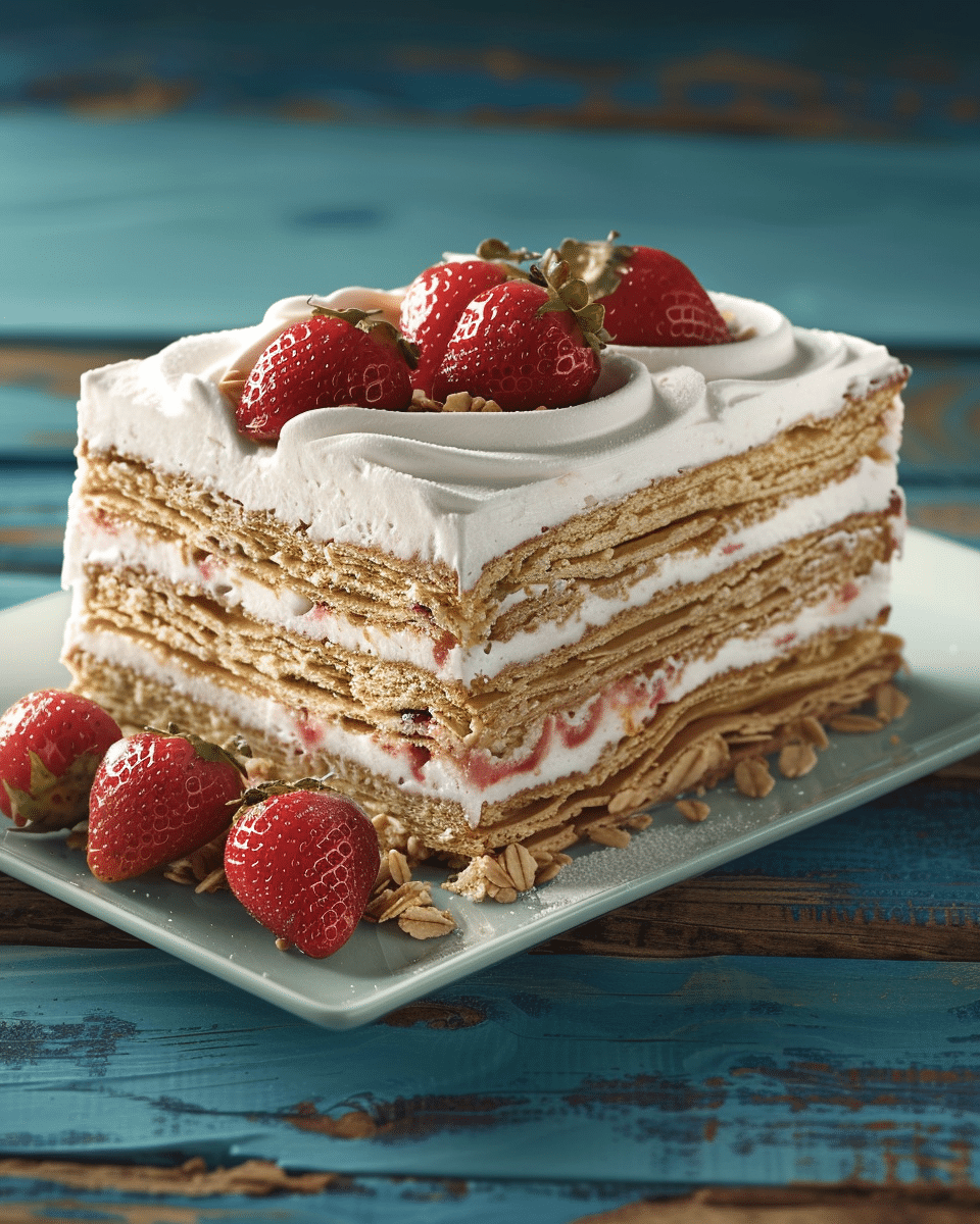 Strawberry Cheesecake Icebox Cake