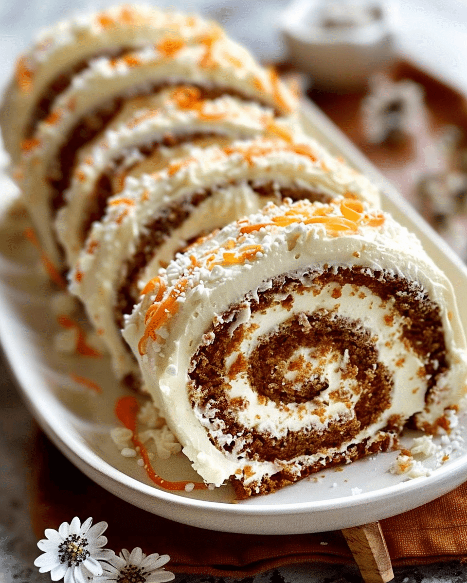 Roll Cake with Cream Cheese Filling