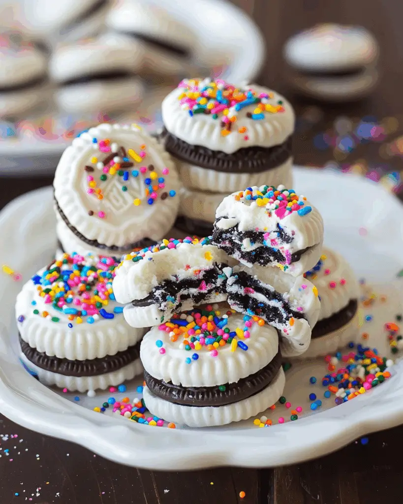 No-Bake Funfetti Oreo Icebox Cake Recipe