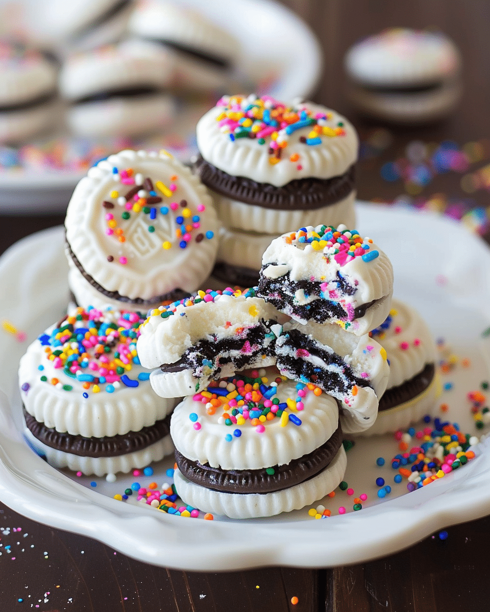 No-Bake Funfetti Oreo Icebox Cake Recipe