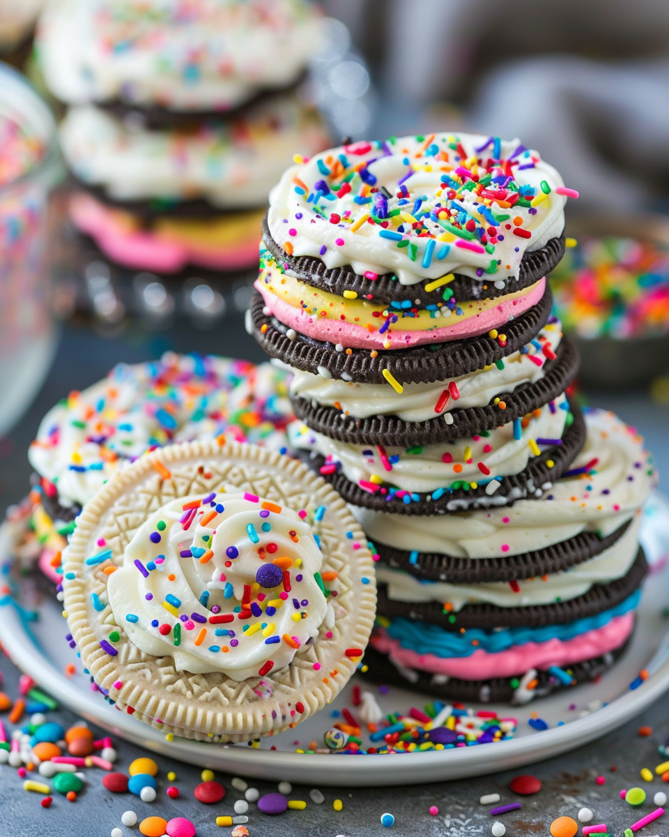 No-Bake Funfetti Oreo Icebox Cake Recipe 4 No-Bake Funfetti Oreo Icebox Cake Recipe